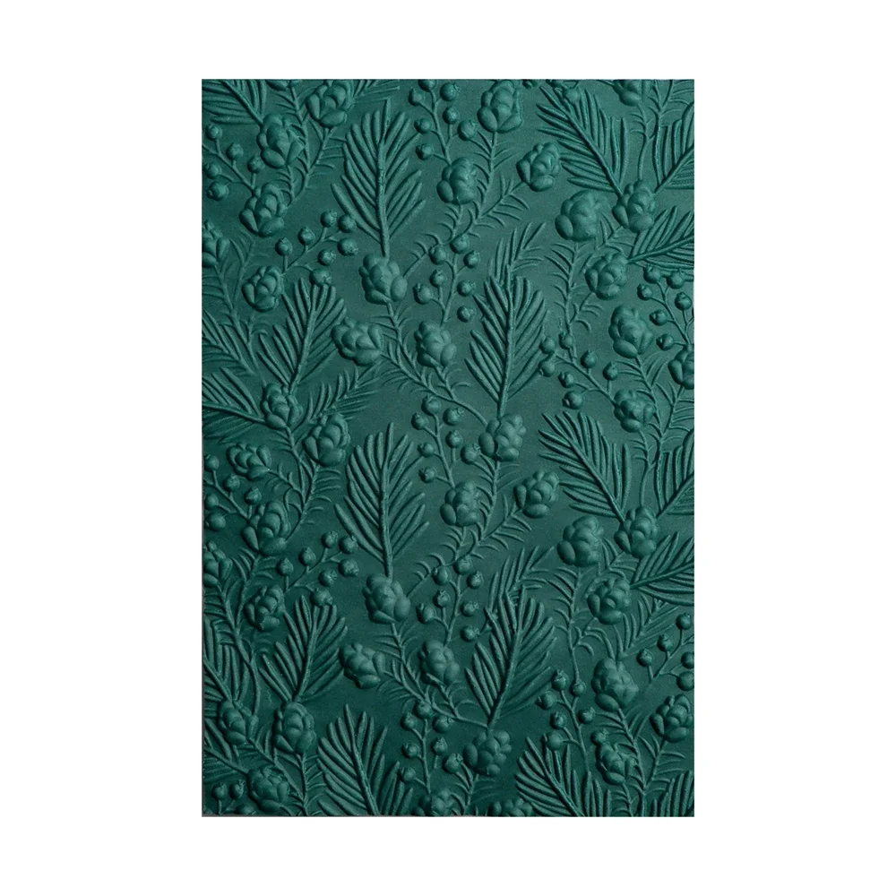 Pine Nut Foliage 3D Embossing Folder for DIY Scrapbooking Adding Texture Christmas Paper Craft Making Stencil embossing folder