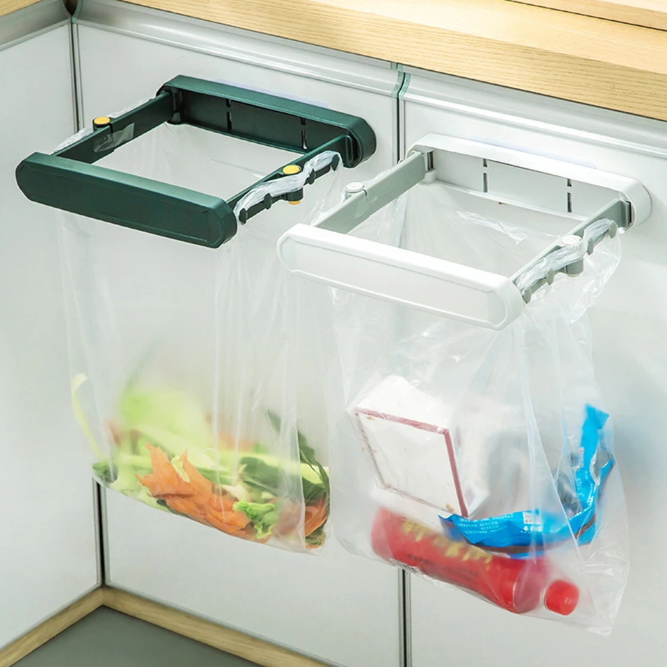 SEANADO Supporto Per Dispenser Sacchetti Spazzatura In Acrilico - Organizer Da Parete O Da Tavolo Per Sacchetti Di Plastica (26x19x16 Cm)