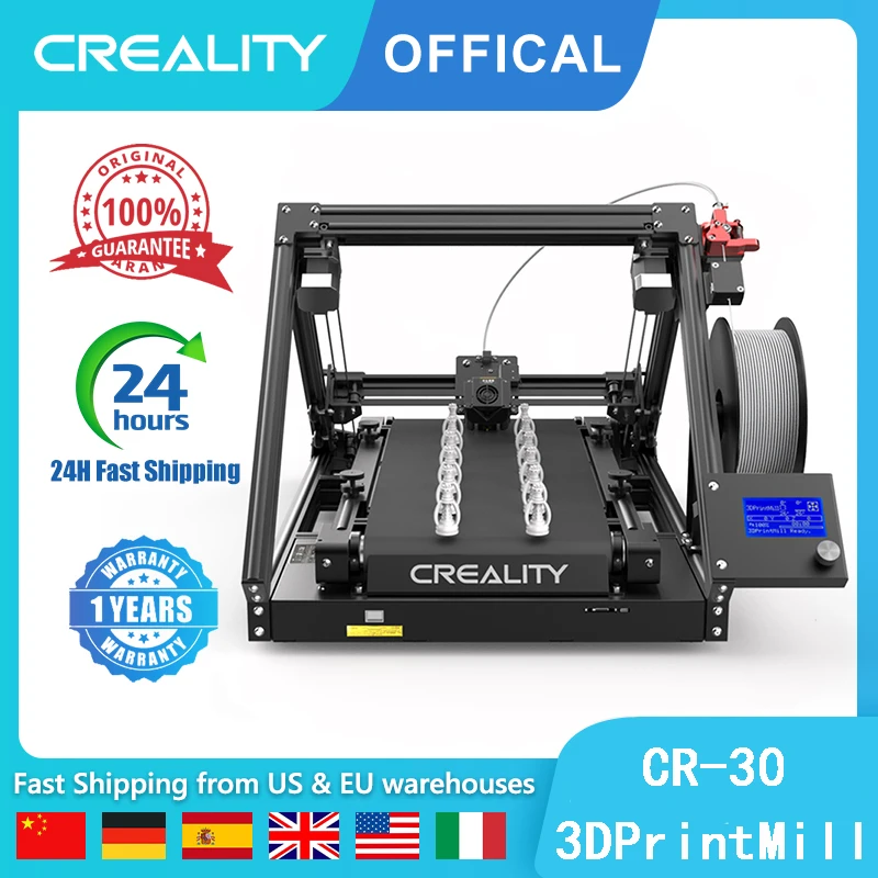 Creality CR 30 3DPrintMill with Infinite Z axis Batch Printing Dual
