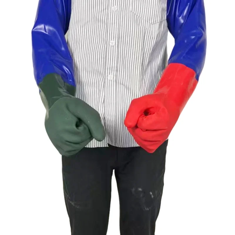Waterproof gloves lengthened and thickened anti-slip wear