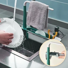 

Kitchenware Sink Shelf Sink Drain Racks Telescopic Drain Racks Drain Baskets Practical Thick Scalable Stable Kitchen Supplies
