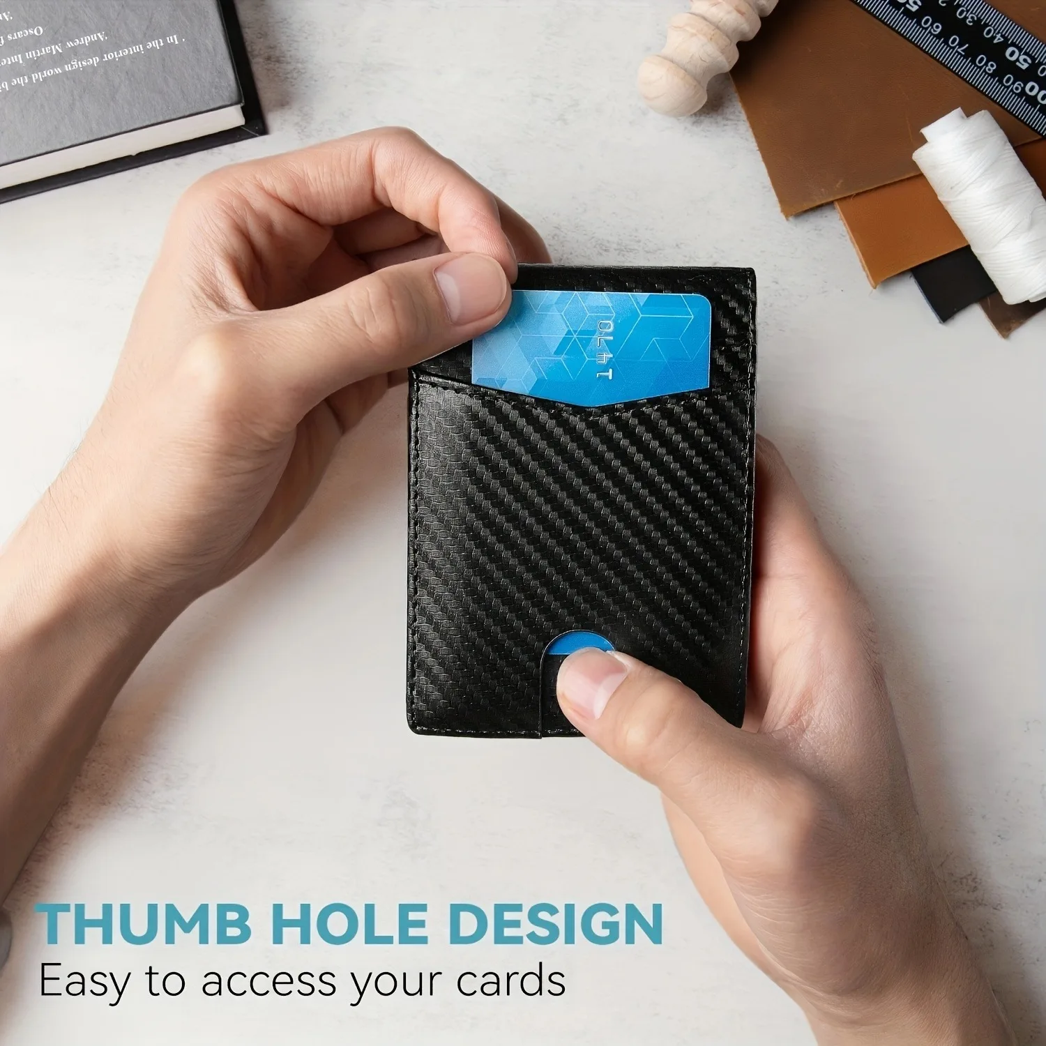 Mutural Minimalist Slim Wallet for Men 5