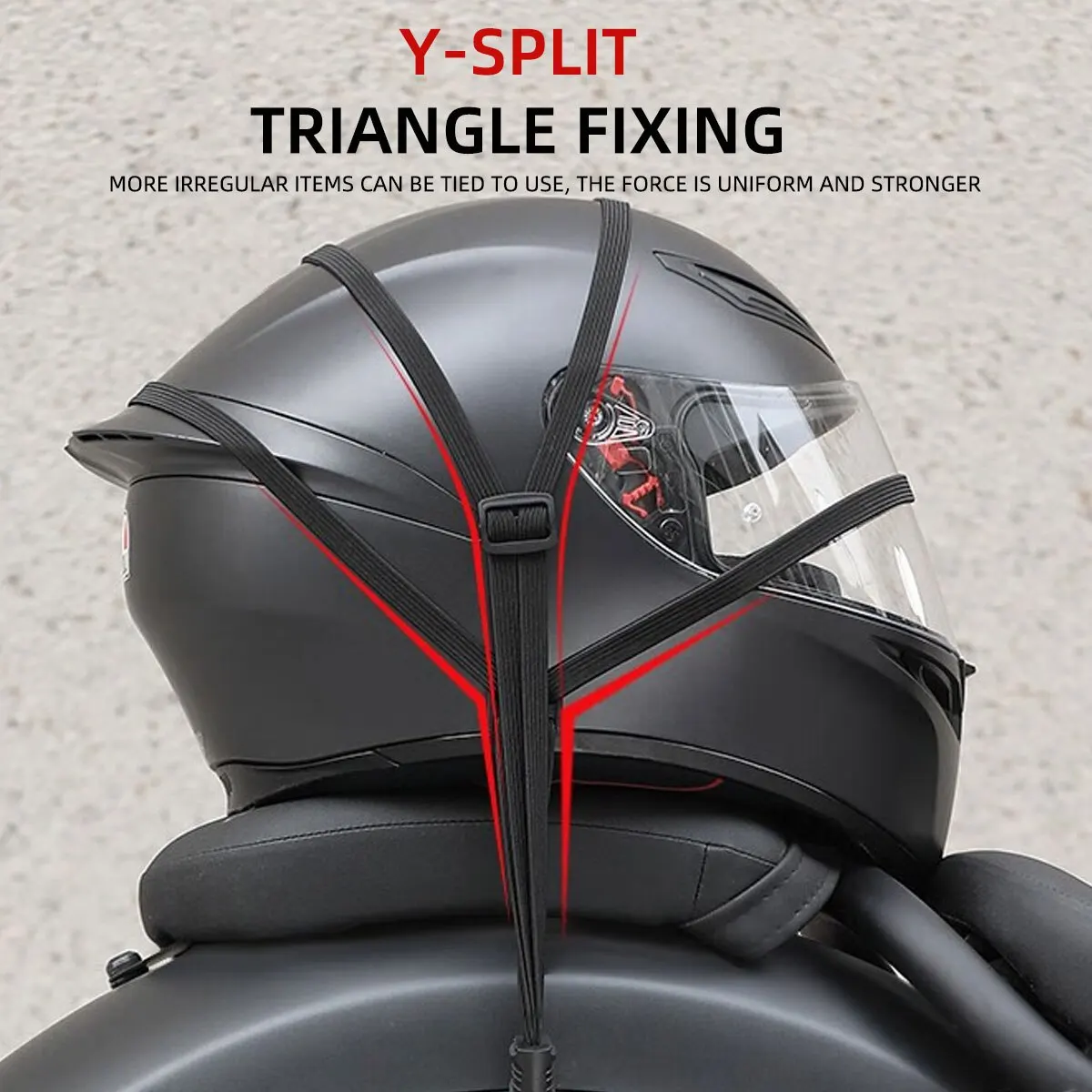 Motorcycle Luggage Strap 60cm Helmet Fixed