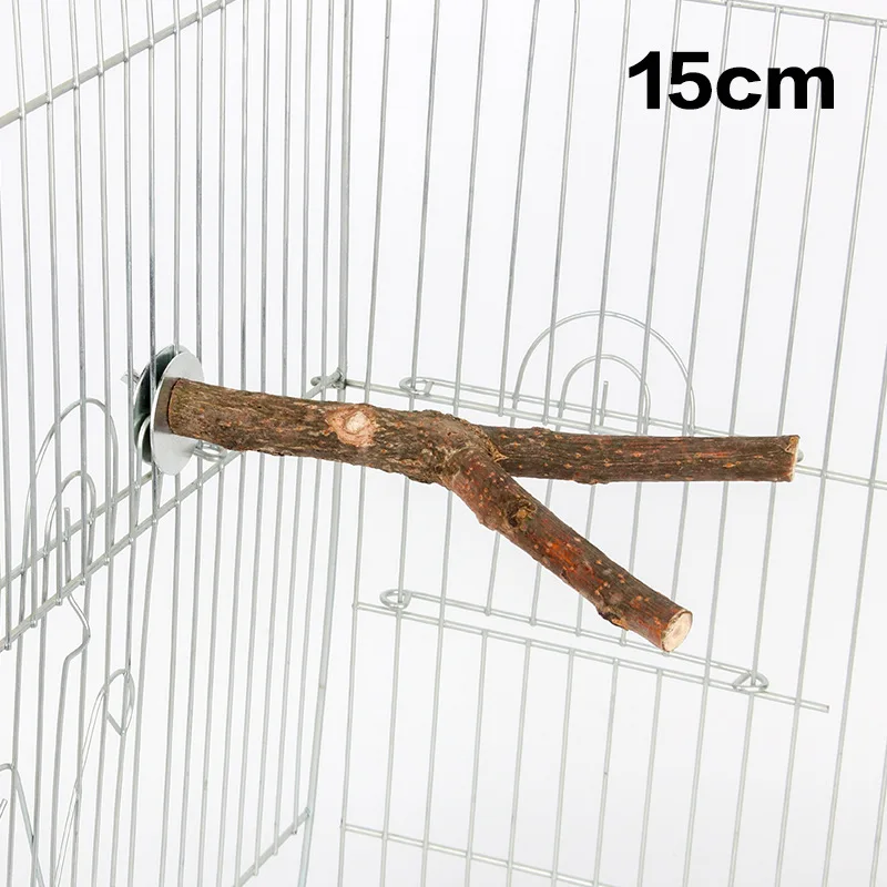 Parrot Tree wood Stand rack Perches Aves supplies cage Pet stick small animals toys Log Bifurcated bird accessories Standing