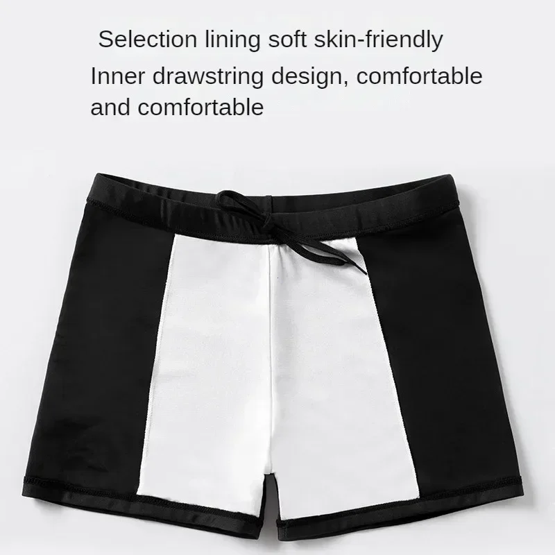 Swim Trunks Swim Shorts Men's High-waisted Breathable Swim Trunks Quick-dry Adult Swimwear Comfortable Lining For Pool Hot Spring