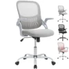 JHK Ergonomic Mesh Backrest Office Desk Chair Adjustable Height Computer Rolling Work Swivel Gaming Chairs With Wheels For Home 1