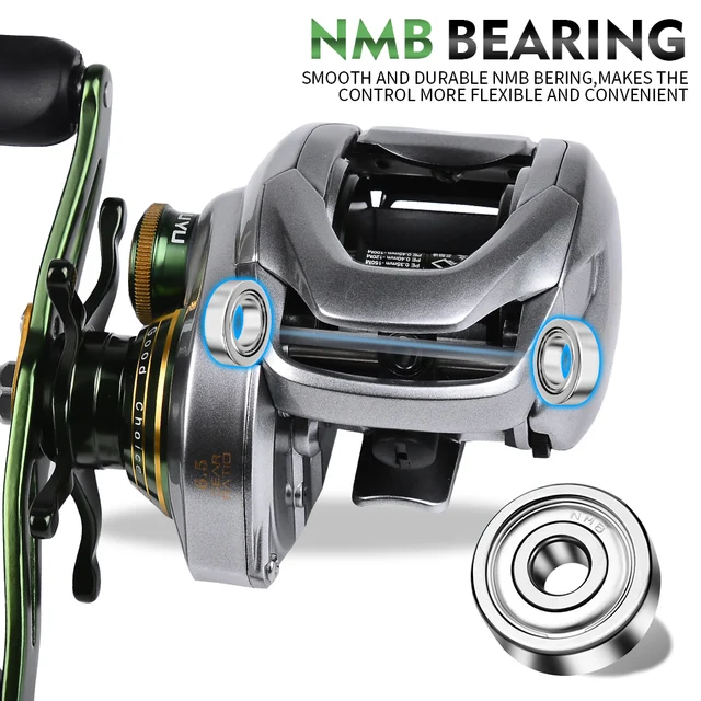 PROBEROS Baitcasting Reel 6.5:1/7.6:1 Gear Ratio Fishing Reel