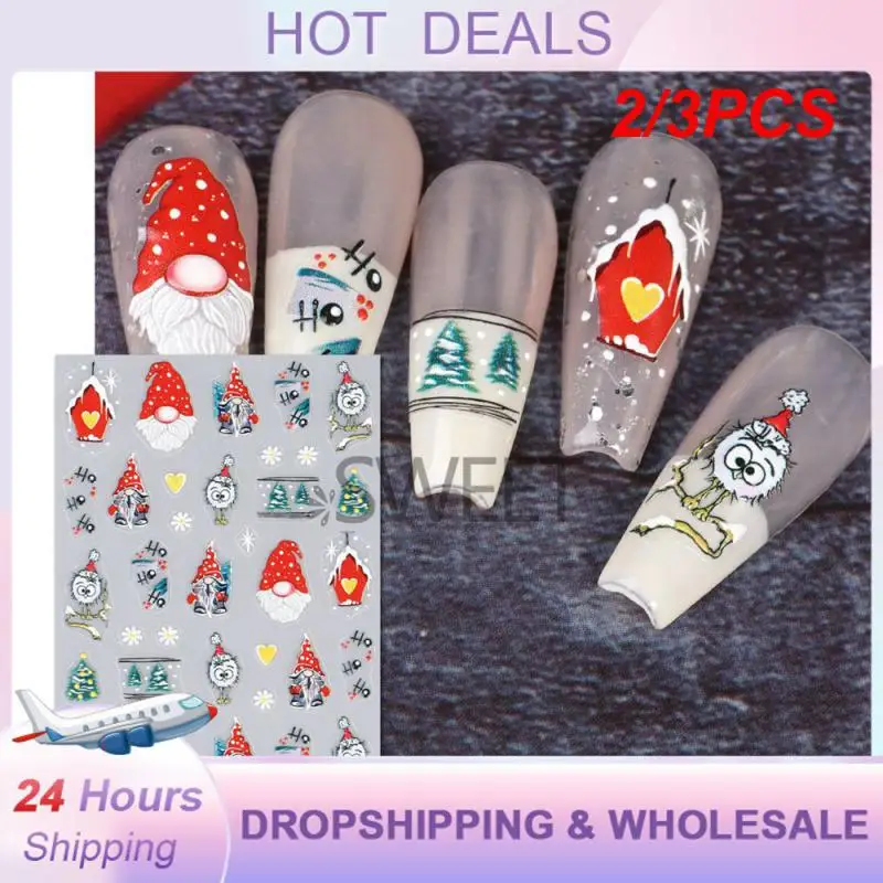 

2/3 шт., Праздничные наклейки для ногтей