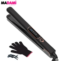 Hair Straightener Curler Tourmaline Ceramic Plate 1 Inch 230°C Professional Hair Flat Iron Salon Styling Tools Dual Voltage 1