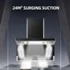 Good Quality 90cm Household Stainless Steel Range Hood Top Side Three Exhaust Range Hood Kitchens Large Suction Range Hood 1