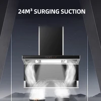 Good Quality 90cm Household Stainless Steel Range Hood Top Side Three Exhaust Range Hood Kitchens Large Suction Range Hood 1