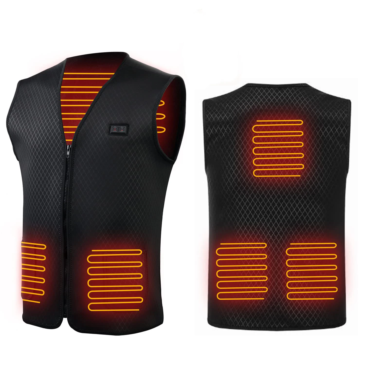 Electric Heated Jacket Warm Vest Electric Heated Vest  for Women & Men Winter Outdoor Skiing Hiking Hunting Motorcycle Camping