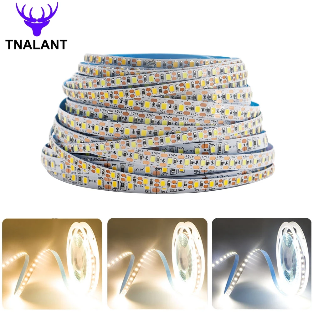 

5M 2835 LED Strip 5mm 8mm Soft Light Tape 60/120Leds/m Cool White/Nature White/Warm White Light Ribbon Home Decor DC5/12V