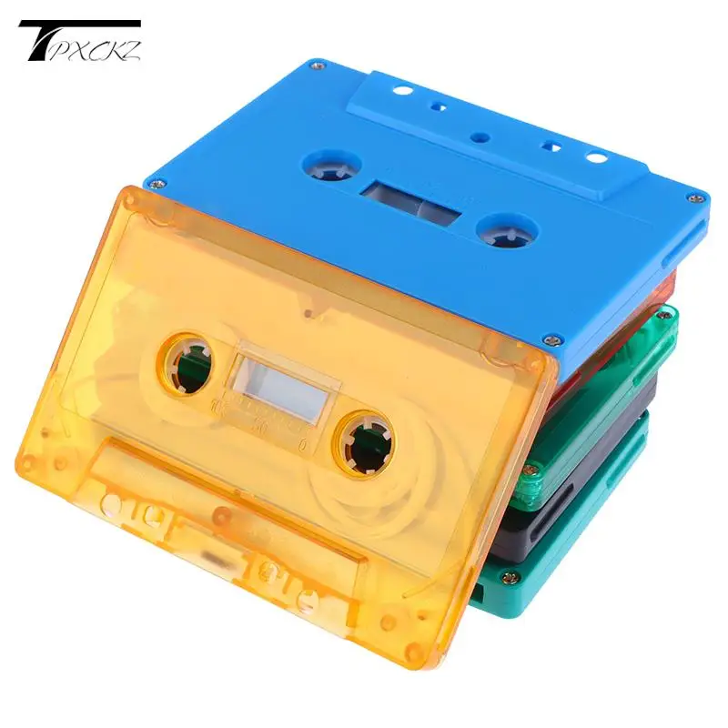 Audio Magnetic Audio Recording Cassette Tape Shell Bobina Vuota A Bobina Cassetta (Senza Nucleo Di Nastro) 1Pc Custodia In Plastica Colorata Con Nastr