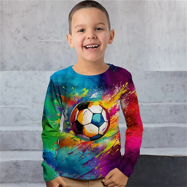 축구를 사랑하는 어린이를 위한 편안하고 스타일리시한 어린이용 축구 셔츠