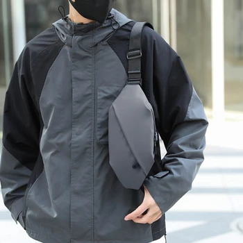 Men Minimalist Outdoor Sports Running Jogging Waist Bag Man Waterproof Fanny Pack Stylish Cross Body Belt Bag Waist Bag for Men 2