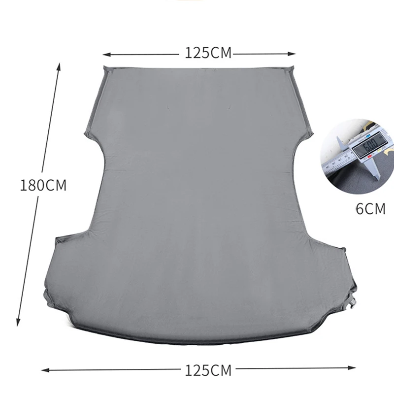 Car Self-inflating Mattress Tesla Model Y /3 Special Car Mattress Suede Fabric Trunk Travel Bed Camping Portable Folding Bed