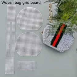 Plastic Woven Bag Grid Board for Women Handbag Bottom Pad DIY Hand-woven Shoulder Bags Bottom Accessories for Knitting Bags