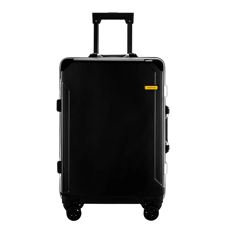 KLQDZMS 20 "22" 24 "26 pulgadas bolsa de viaje ABS + caja de embarque de PC marco de aluminio cubierta de carrito caja de cifrado de negocios maleta de cabina