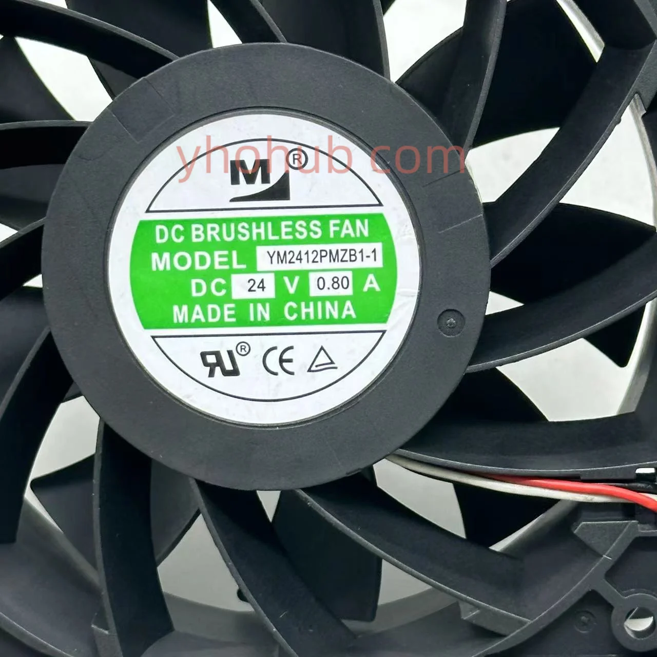 Huaxia Ym2412pmzb11 dc 24v 0.8a 120x120x38 mm Ventilador de Refrigeração do Servidor de Fios m - Imagem 2