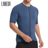 LAMEDA Cycling Jersey Man Breathable Bicycle Biking Clothing Solid with Pockets Men's Cycling Top Shirt MTB Bike Riding Clothes 1