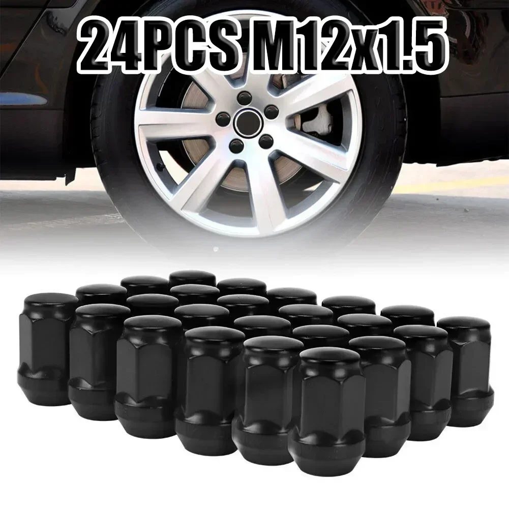 24 Lug Nuts Mag Seat 12x15 Black Fits Toyota Tacoma FJ Cruiser Tundra Sequoia 24 Lug Nuts Mag Seat 12x15 Black Fits Toyota Tacoma FJ Cruiser Tundra Sequoia