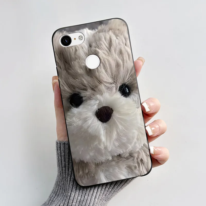 Charming Heart Cartoon Black Bumper Soft TPU Silicone Phone Case