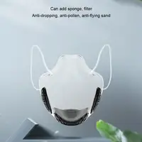 Facemask Dust-proof Transparent Lip Language Face Mask Visor Splash Mask Anti-liquid Saliva Protection Masks Breathing Mask 2