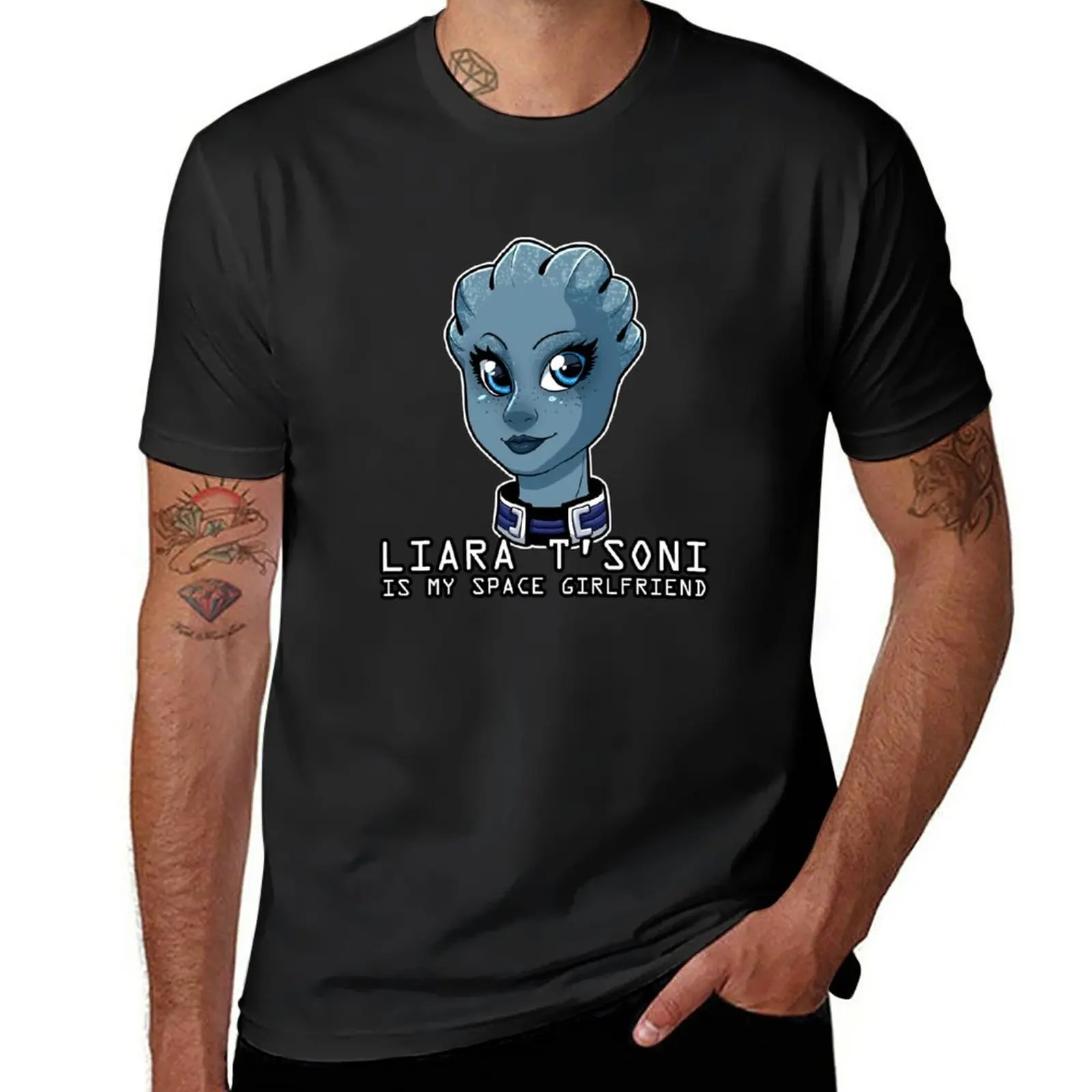 

Новинка, футболка Liara Is My Space для девушки, летний топ, спортивные футболки для фанатов, мужские футболки больших и высоких размеров