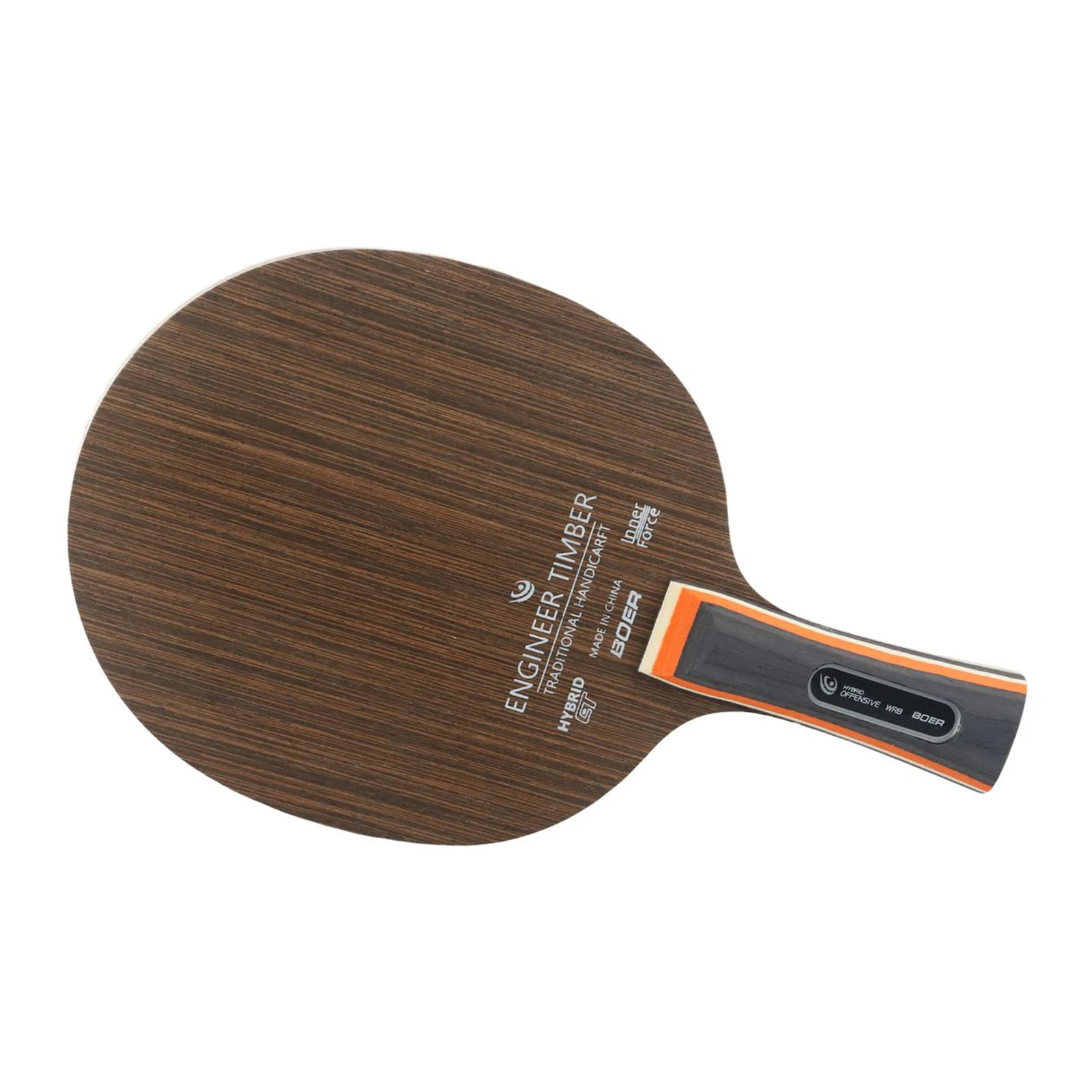 

Table Tennis Racket Bottom Plate 5 Ply Ping-pong Bottom Plate Short Handle Pen-hold Shockproof Blade Paddle Table Tennis Racket