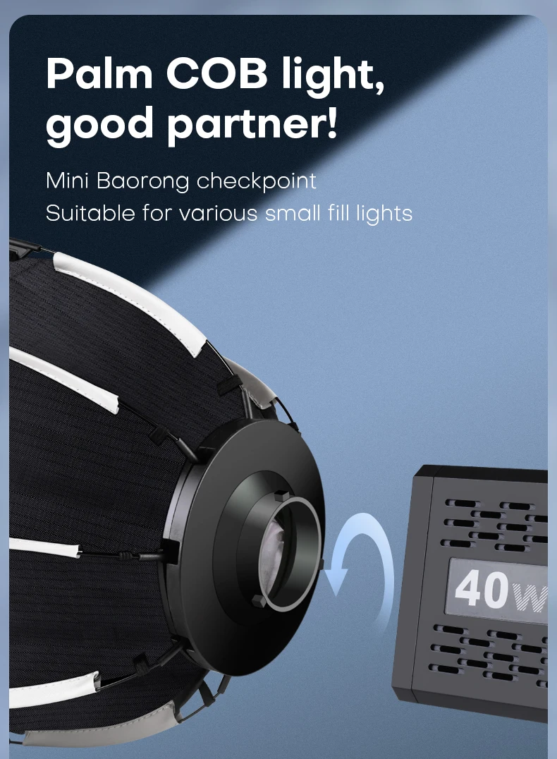 Description Picture 3 of itemMiNi Speedlite Portable 30cm Foldable Octagonal Softbox Quick Pack Light Box with Mini Mount for COB Video Light