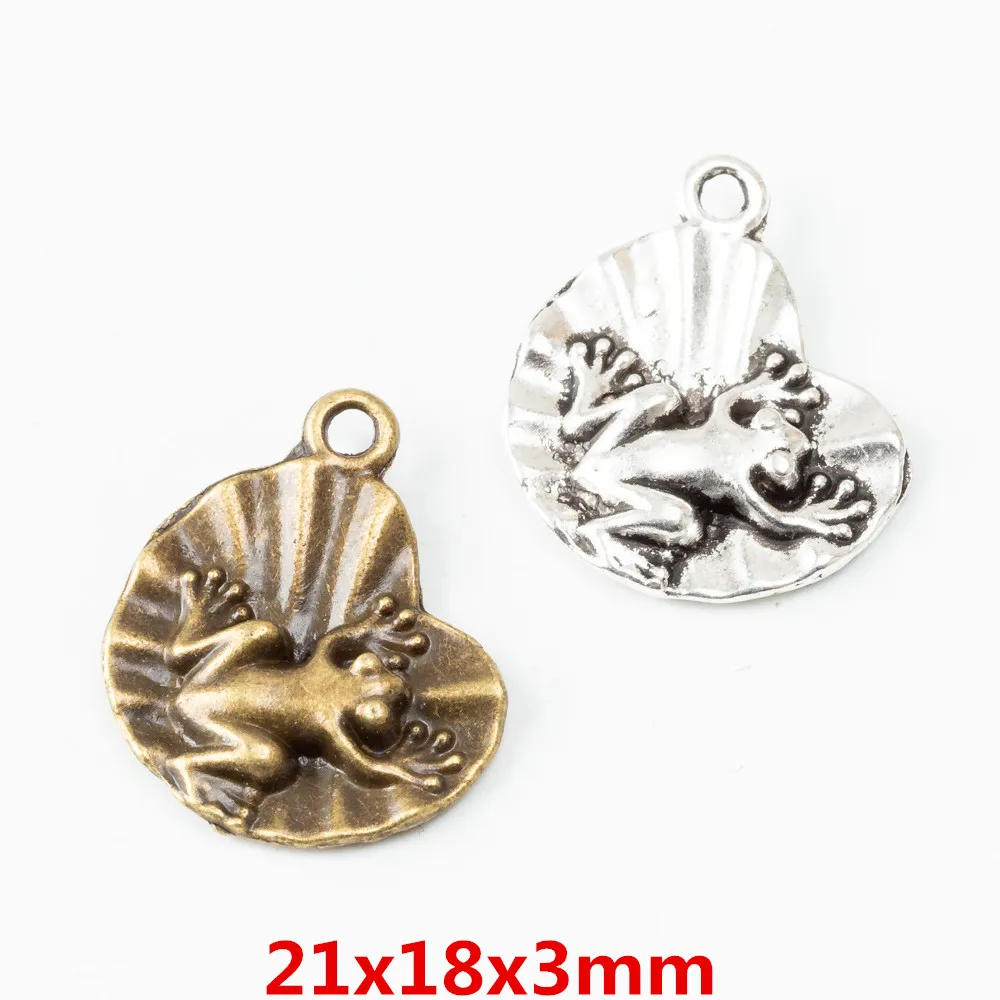 

90pcs frog Craft Supplies Charms Pendants for DIY Crafting Jewelry Findings Making Accessory 799