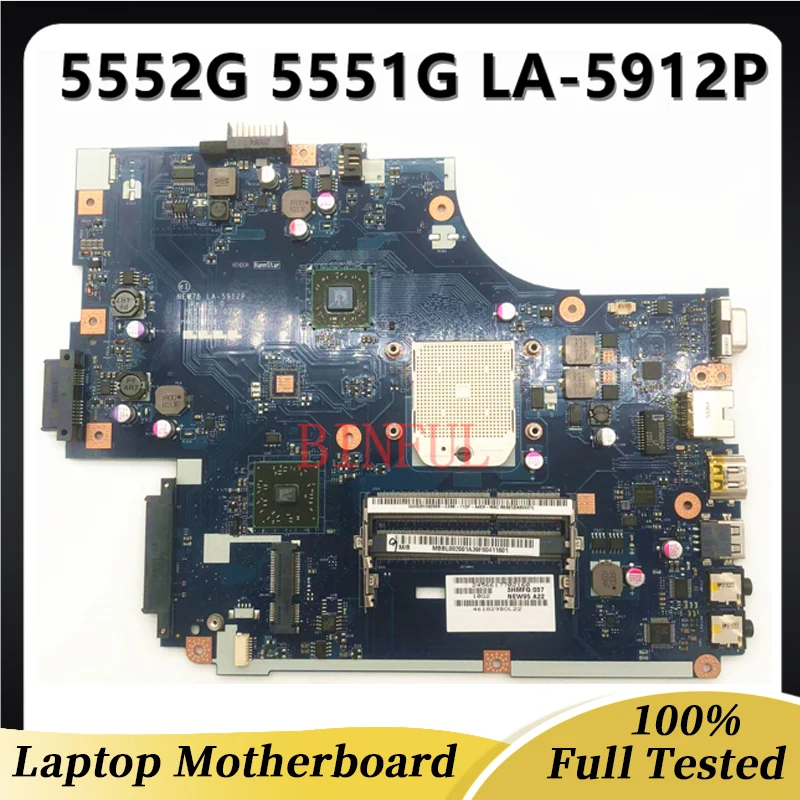 

Mainboard MBPTQ02001 MB.PTQ02.001 For Acer Aspire 5551 5551G 5552 5552G Laptop Motherboard NEW75 LA-5912P DDR3 100% Full Tested