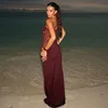 Elegant Lace Cut Out Maxi Dresses for Women 2025 Sexy Spaghetti Strap Patchwork Holidays Party Dress Summer Backless Long Dress 2