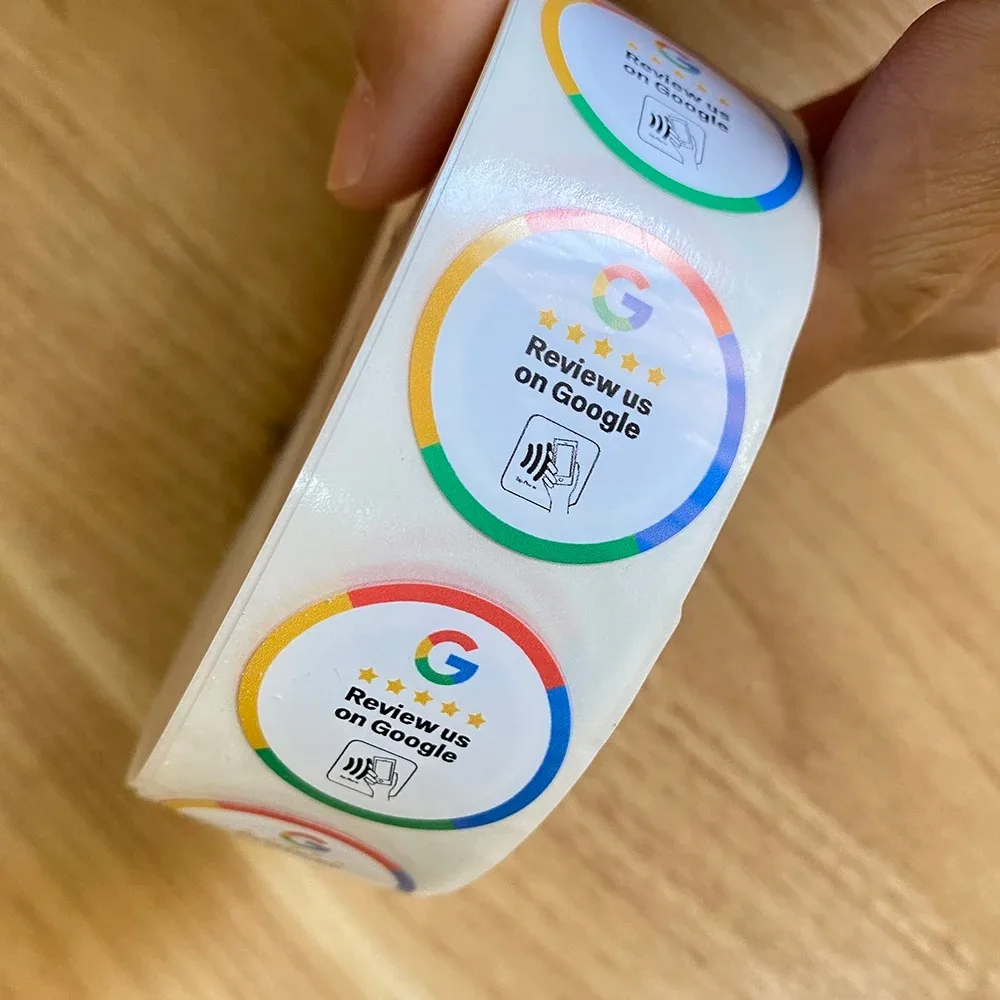 구글 리뷰용 NFC 스티커, 구글 탭, 리뷰용 카드, 리뷰용 PVC 소재, 내구성 높임, 20 개