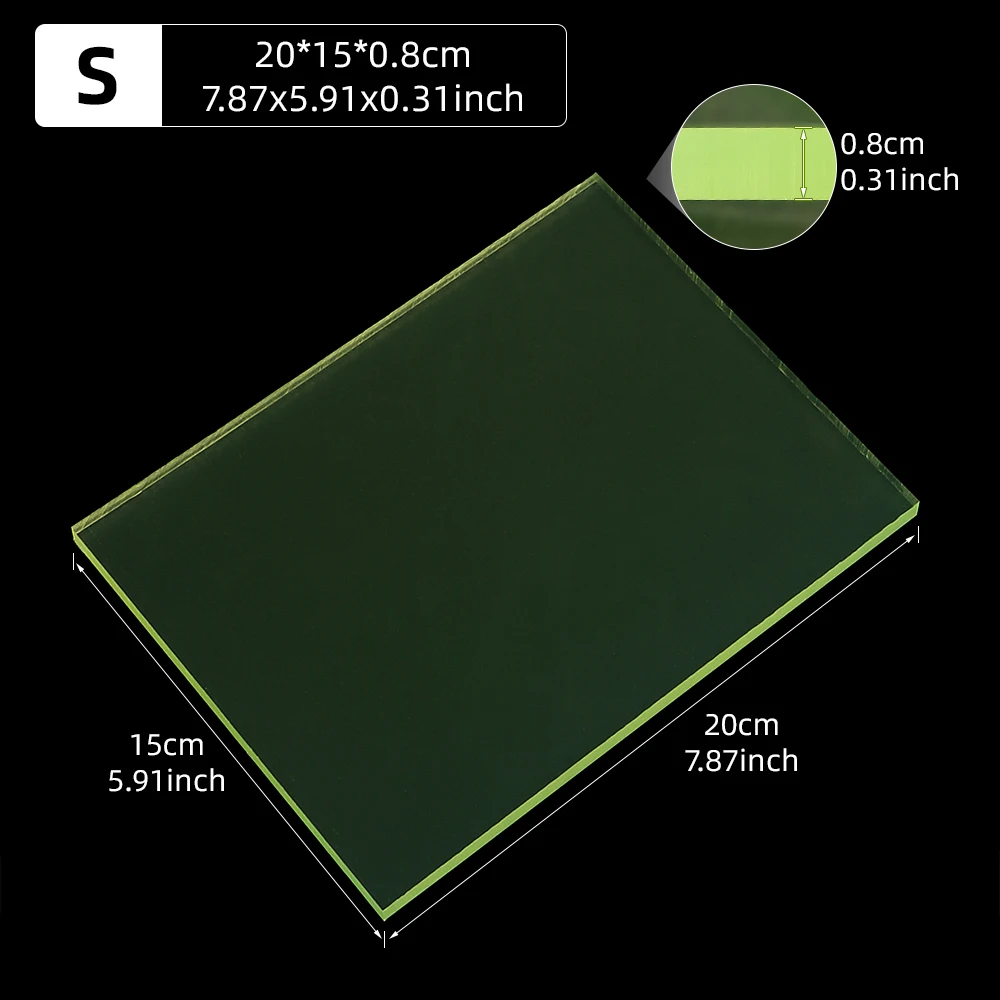 1pc Polyurethane Leather Punching Mat, Soft Stamping Protection Pad, Translucent