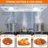 Under Cabinet Range Hood, Stainless Steel Kitchen Hood with  3 Speed Exhaust Fan, Reusable Filter 3