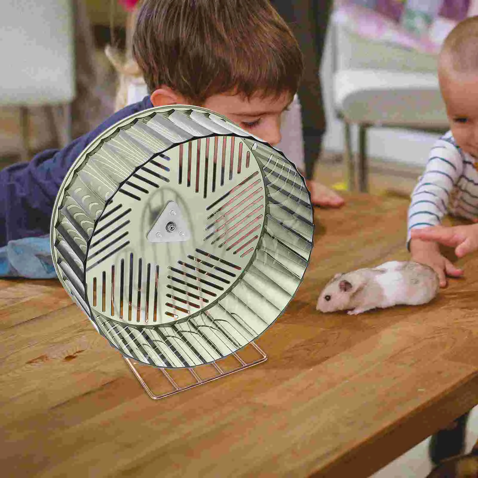 

Wheel Hamster Silent Exercise Chinchilla Inch Quiet Running Rat Hedgehog Animal Wheels Saucer Toy Cage Exercising Gerbil Animals