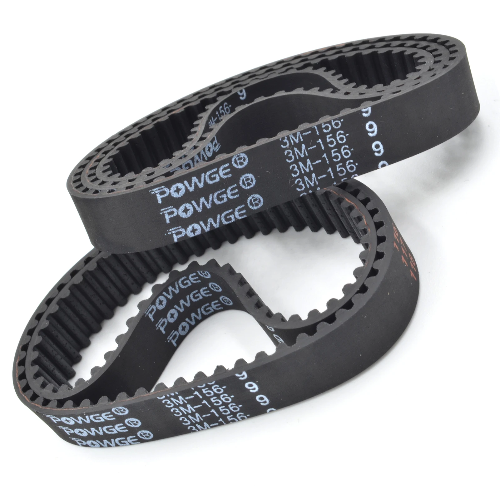 Rubber Belt POWGE HTD 3M Timing Lp = 150 153 156 159 162 165 168 171 174 177 180 183 186 189 192 195 198 201 204 207 Width 6-30mm