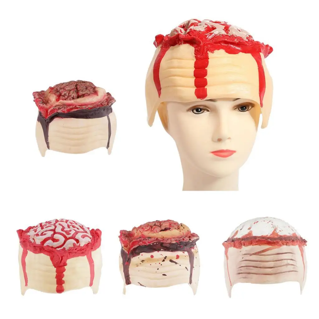 Halloween Accessories-Zombie Bloody Brain Cap for Halloween Parties Head Costume Decorations