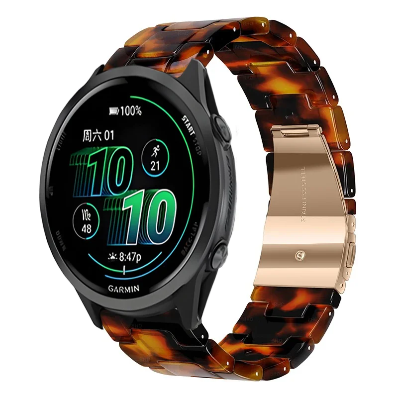 Elegant Resin Strap for Garmin Smartwatches – Available in 20/22mm