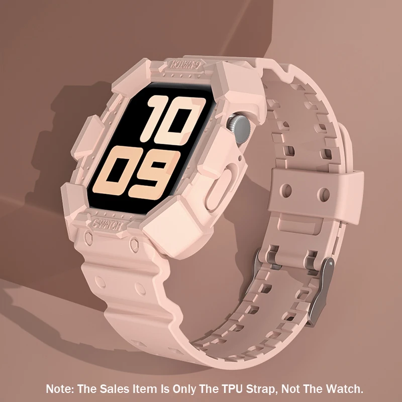 ตัวเลือกสินค้า เคส TPU ใสพร้อมสายรัด สำหรับ Apple Watch ทุกขนาด