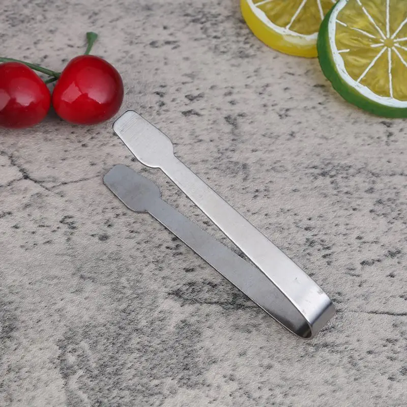 Ice Cube Tongs stainless steel tongs stainless steel food tongs Mini Coffee Tea Food Serving Tongs Clip Party Bar Stainless Steel Sugar Ice-Cube Picker Kitchen Accessories