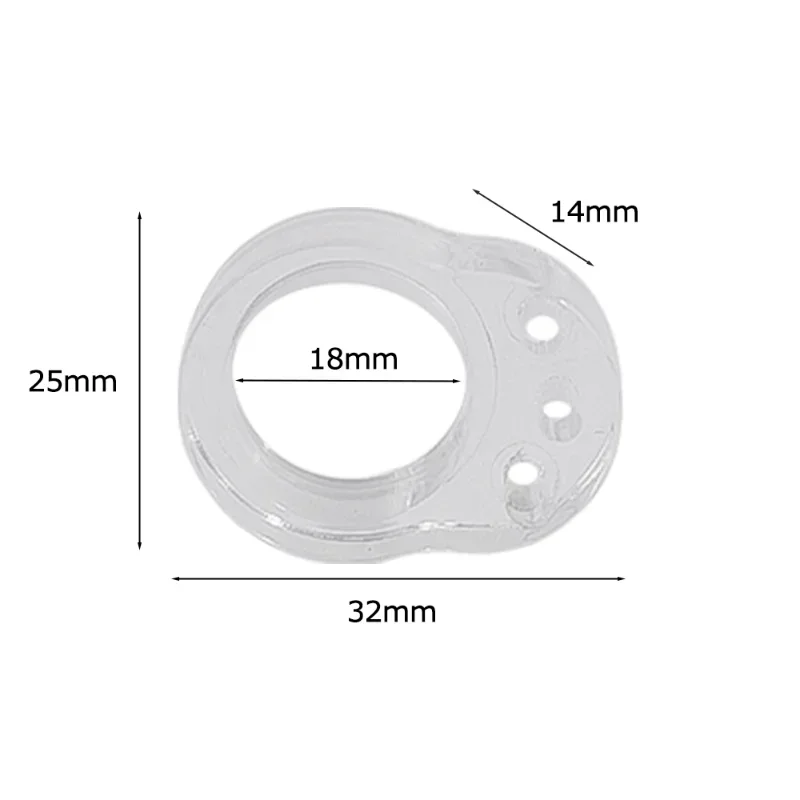 Maniglia per porta fermaporta trasparente protezione per parete maniglia per porta tampone protezione per mobili Pad antiurto tappo ad anello antiurto