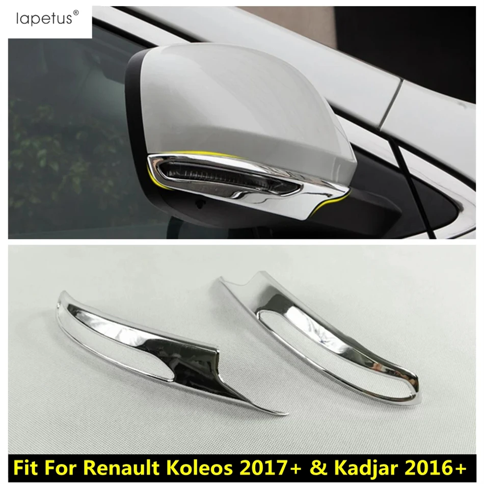 

Rearview Mirror Strip Decoration Cover Trim For Renault Kadjar 2016 - 2022 / Koleos 2017 - 2022 ABS Chrome Accessories Exterior