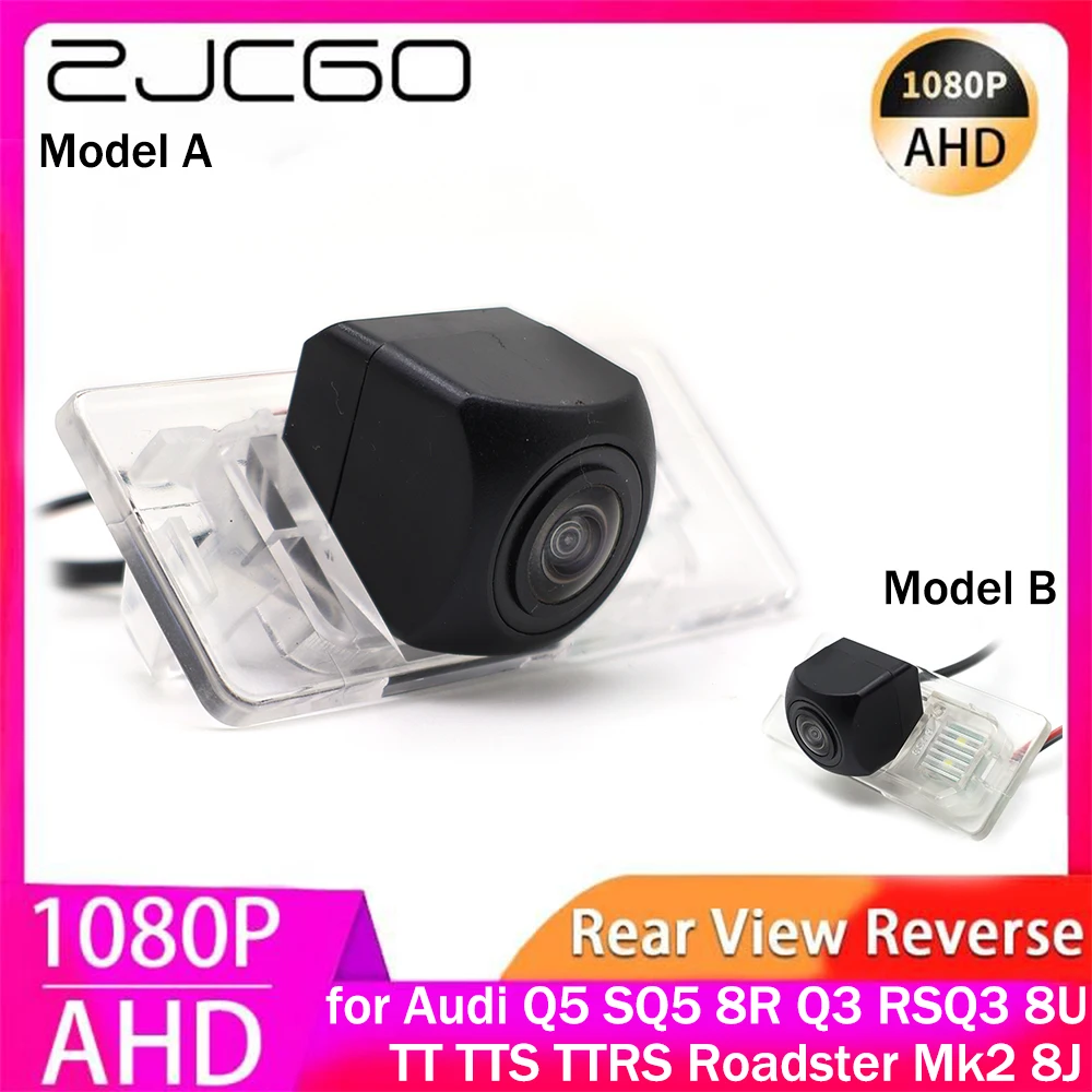 

ZJCGO AHD 1080P Parking Reverse Back up Car Rear View Camera for Audi Q5 SQ5 8R Q3 RSQ3 8U TT TTS TTRS Roadster Mk2 8J