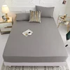 1 piece of solid color bed sheet for bedroom 100%Polyeste Elastic Band Around bedding Fitted Sheet Only (excluding pillowcases) 1