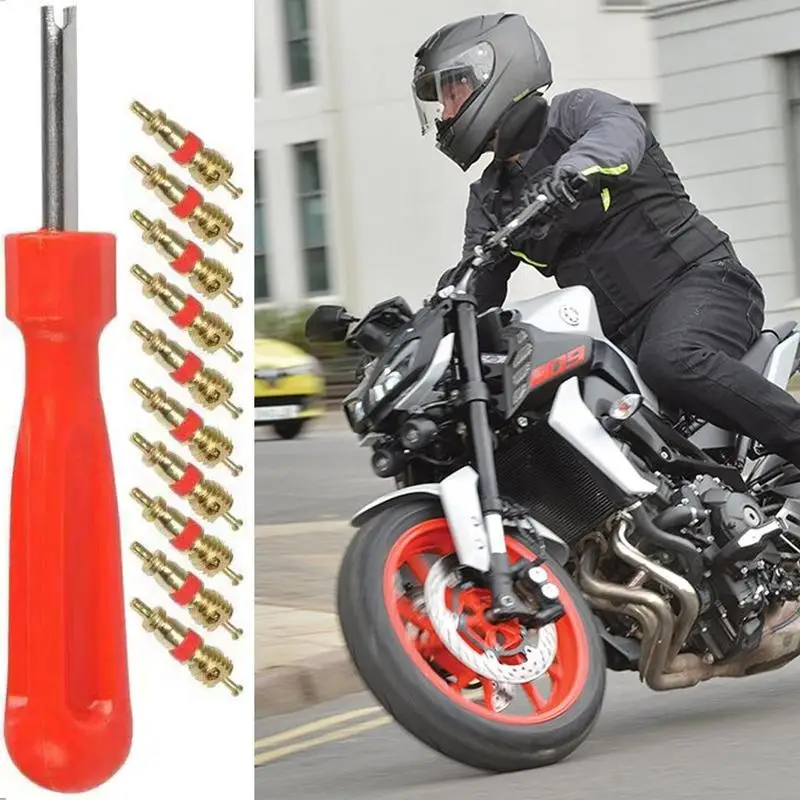 

Car Tire Valve Stem Remover Tool Universal Motorcycles Brass Tire Repair Kit Bicycles Tyre Valve Stem Core Remover Screw Driver