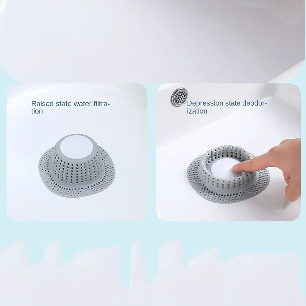 Anti-blocking Sink Strainer Floor Drain Hair Clean Up Sewer Outfall Drain Filter Shower Pad Kitchen Bathroom Accessories