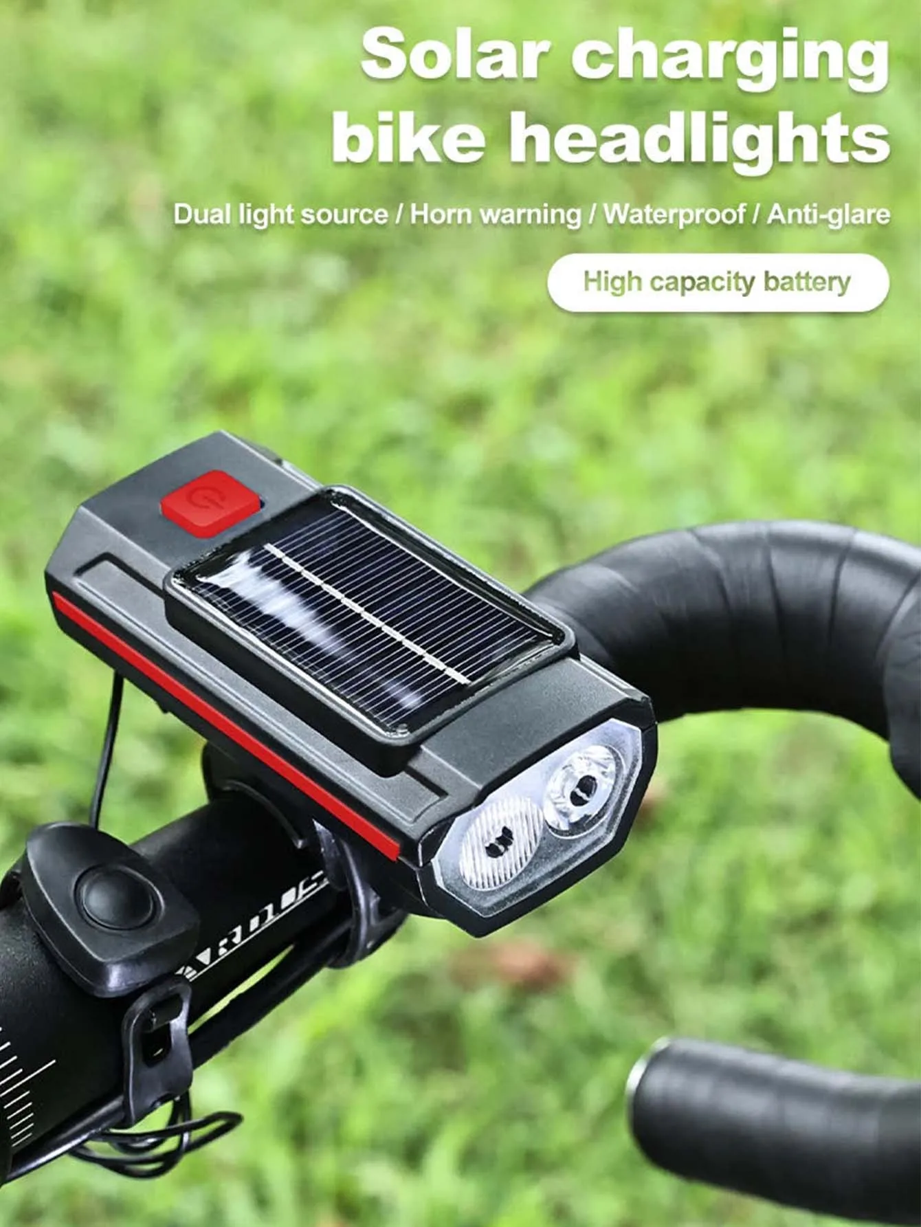 Usb Rechargeable Bike Solar Powered Bicycle Lights FASTPED Bicycle